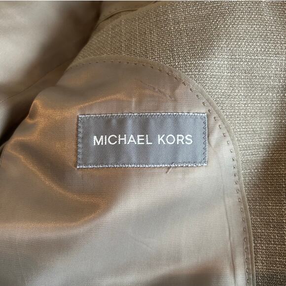 NWT Michael Kors Classic Fit Stretch Kent Sport Coat – Tan – Men’s 38R - Picture 13 of 13